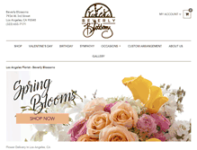 Tablet Screenshot of beverlyblossoms.com